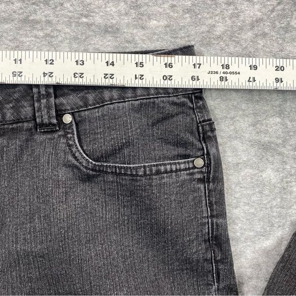 Croft & Barrow Womens Black Natural Fit Stretch Bootcut Jeans Size 12 Short - Picture 12 of 14
